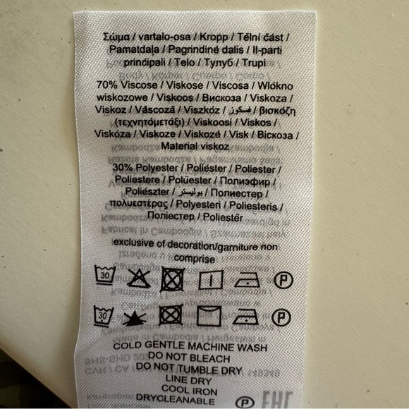 Vero Moda Karma midi skirt size L in green and white gingham - Picture 9 of 9